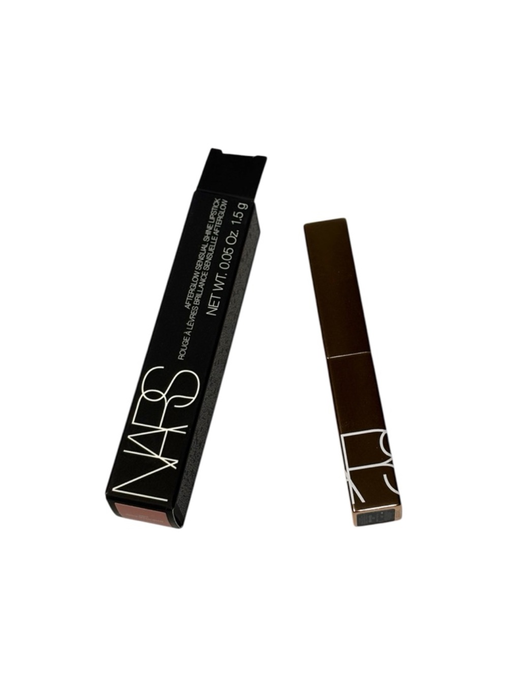 NARS Afterglow Sensual Shine Lipstick Breathless Nude Pink High Shine New